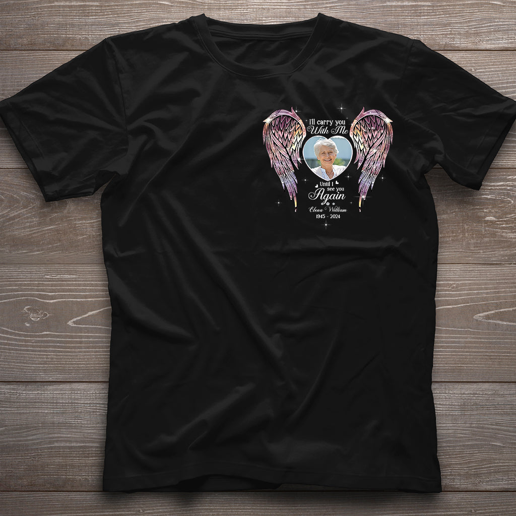 Ailes commémoratives Tes ailes étaient prêtes, mais mon cœur ne l'était pas - T-shirt et sweat à capuche commémoratifs personnalisés