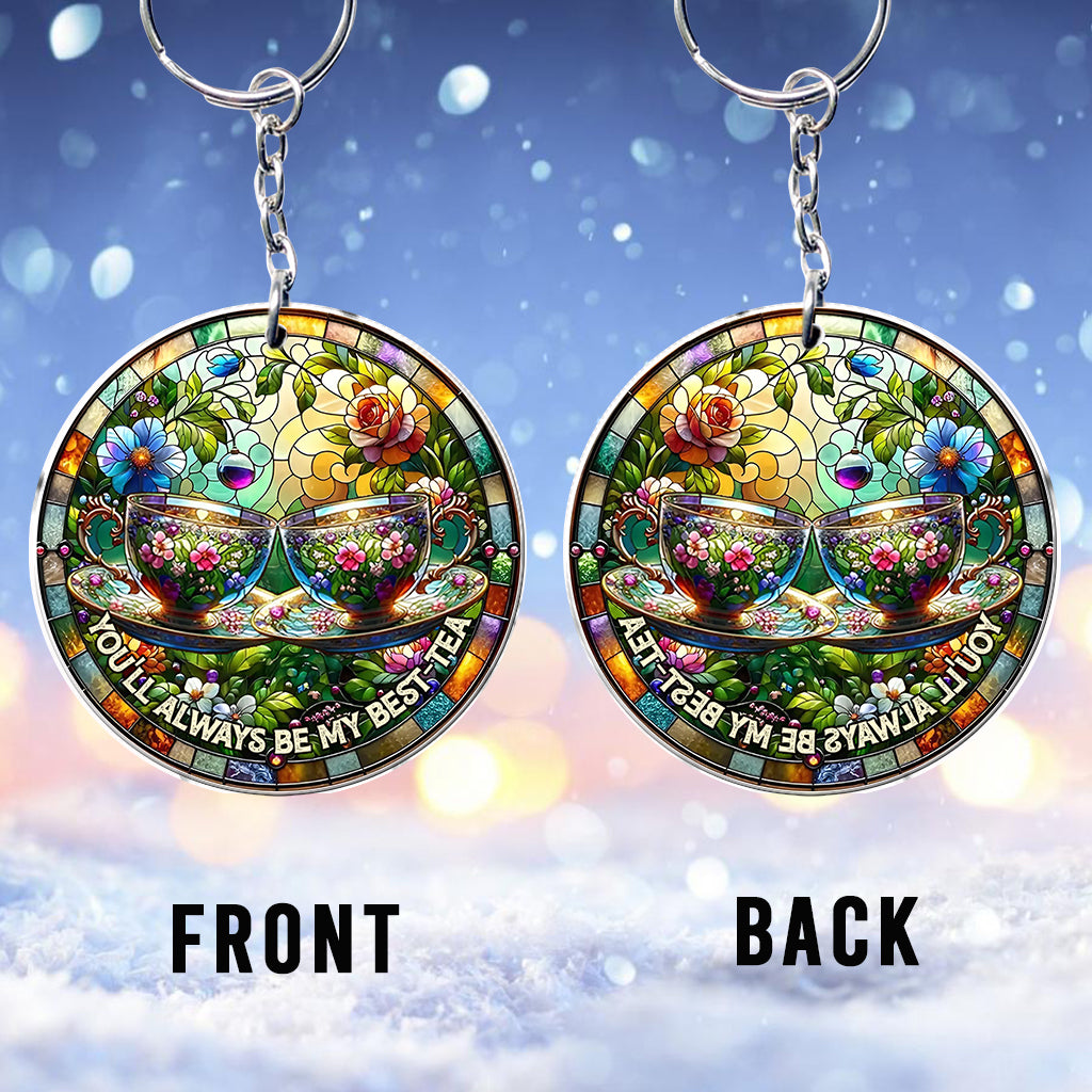 You'll Always Be My Best-tea - Personalized Bestie Custom Shaped Keychain