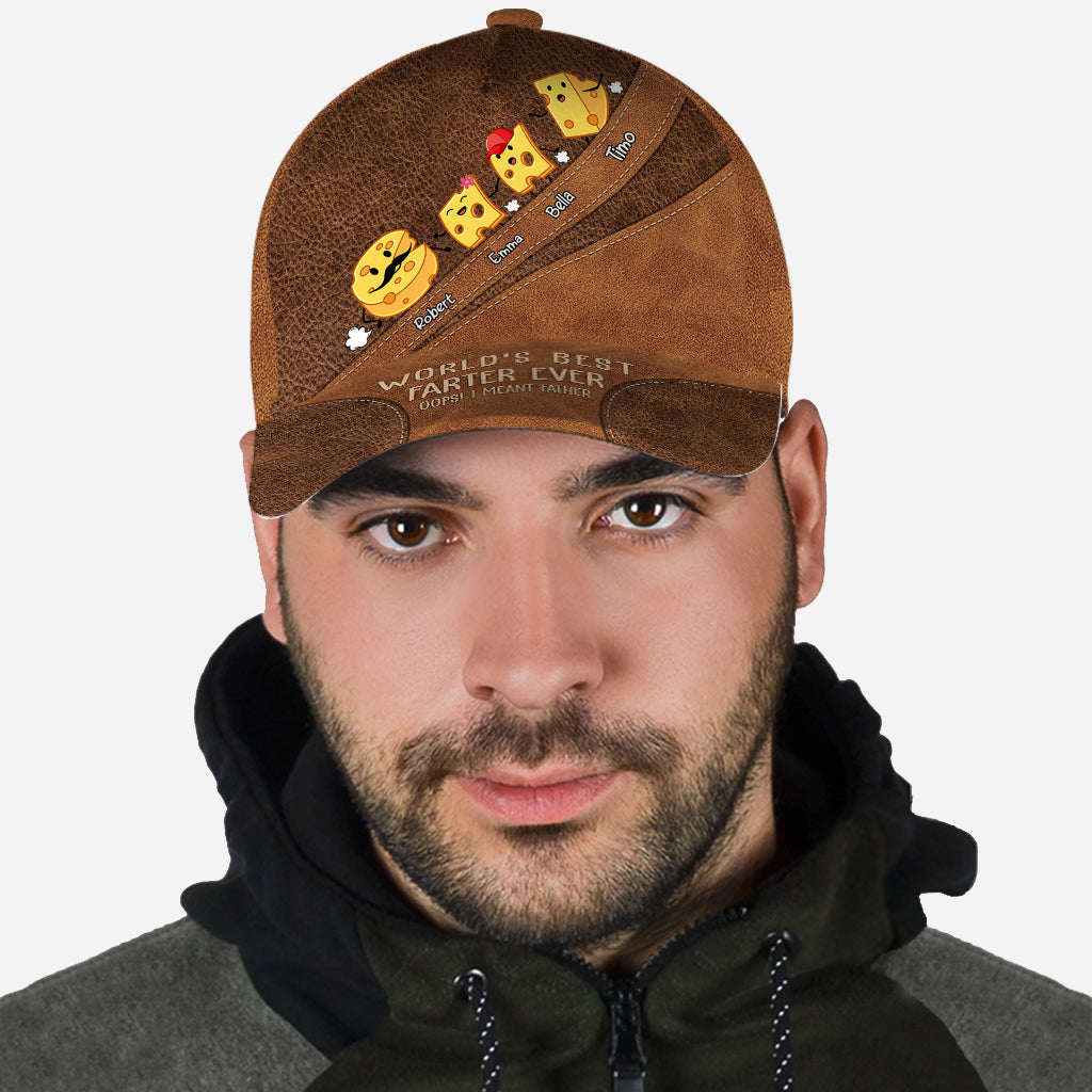 Casquette classique personnalisée « Meilleur péteur du monde » (avec fromage humoristique)