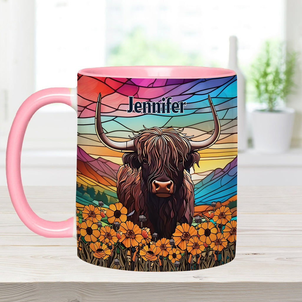 Mug personnalisé « Love Highland Cow »