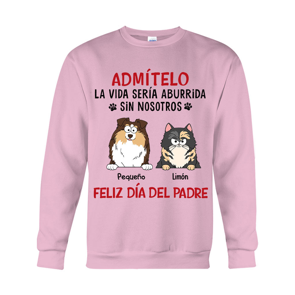 La Vida Sería Aburrida Sin Mí - Personalized Dog T-shirt And Hoodie