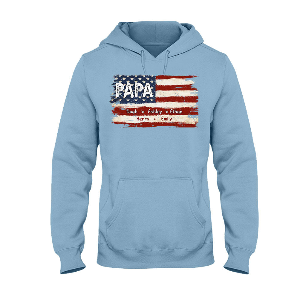 La vie de papa pour le 4 juillet - T-shirt et sweat à capuche personnalisés pour papa