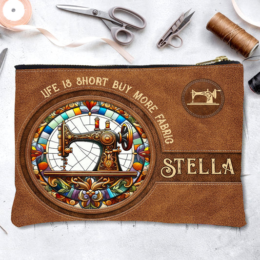Colorful Sewing Machine - Personalized Sewing Pouch