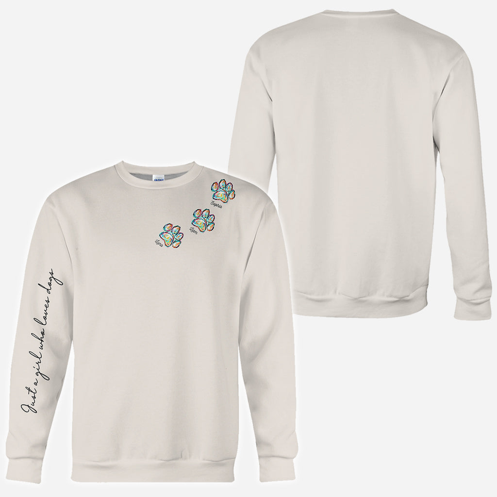 Just A Girl Who Loves Dogs Cats - Personalized Dog All Over Shirt