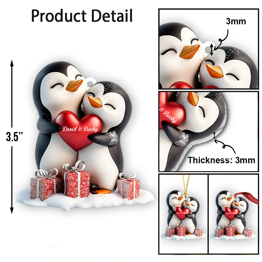 Toi et moi pour Noël - Ornement personnalisé pour couple