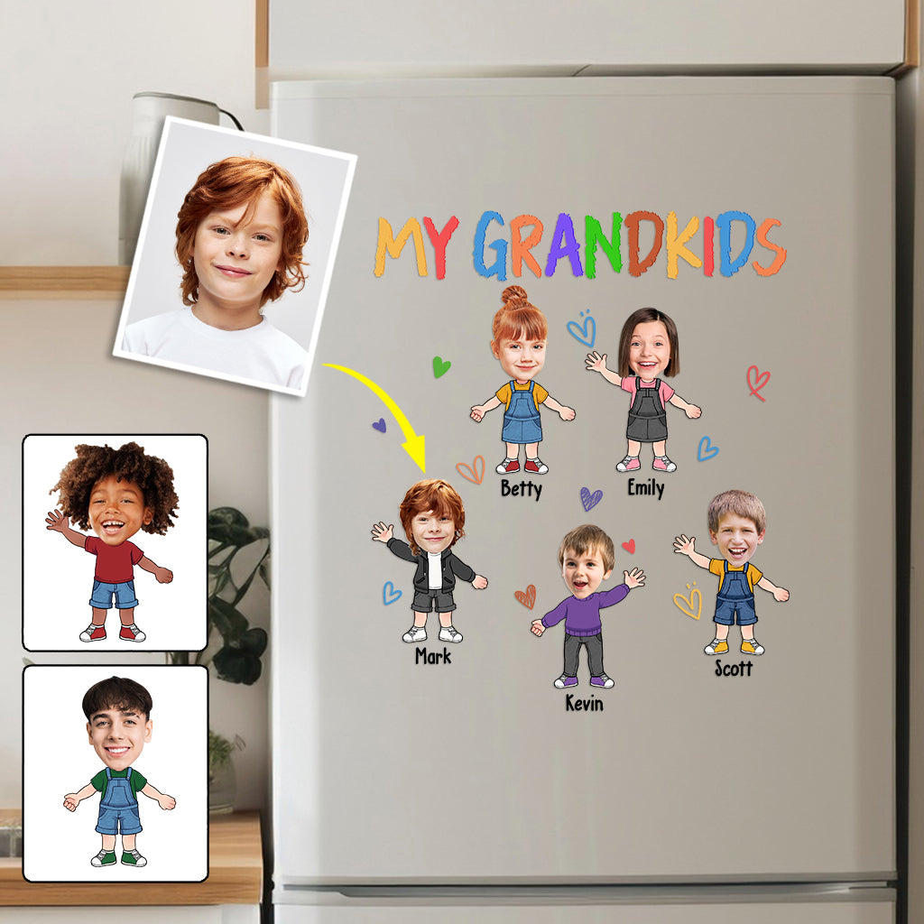 My Grandkids - Personalized Grandma Decal Die Cut