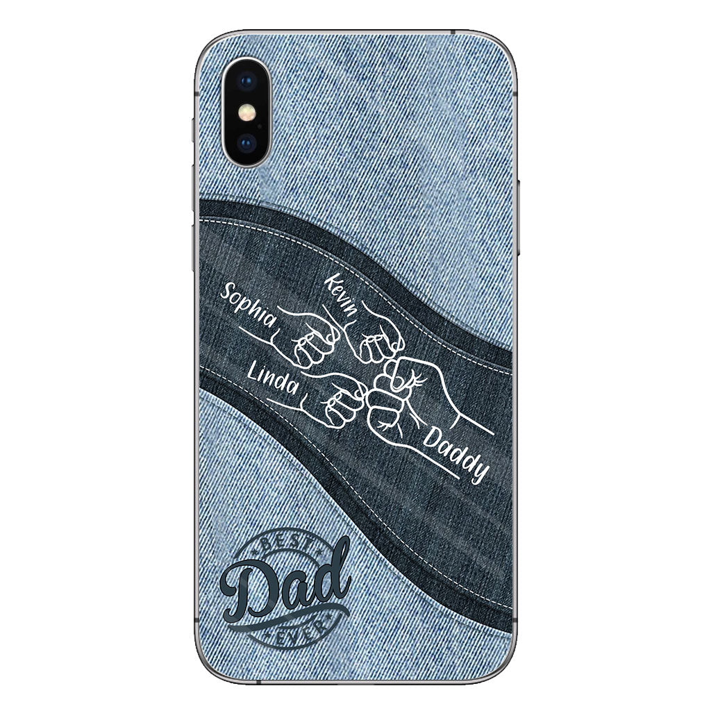 Daddy And Me Daddy's Team - Personalized Father Phone Case