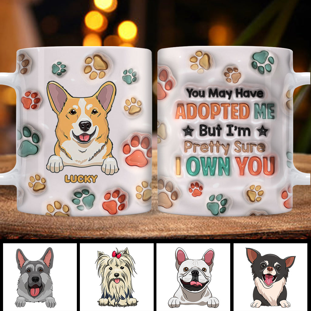 Je suis presque sûre de t'appartenir - Mug personnalisé pour chien