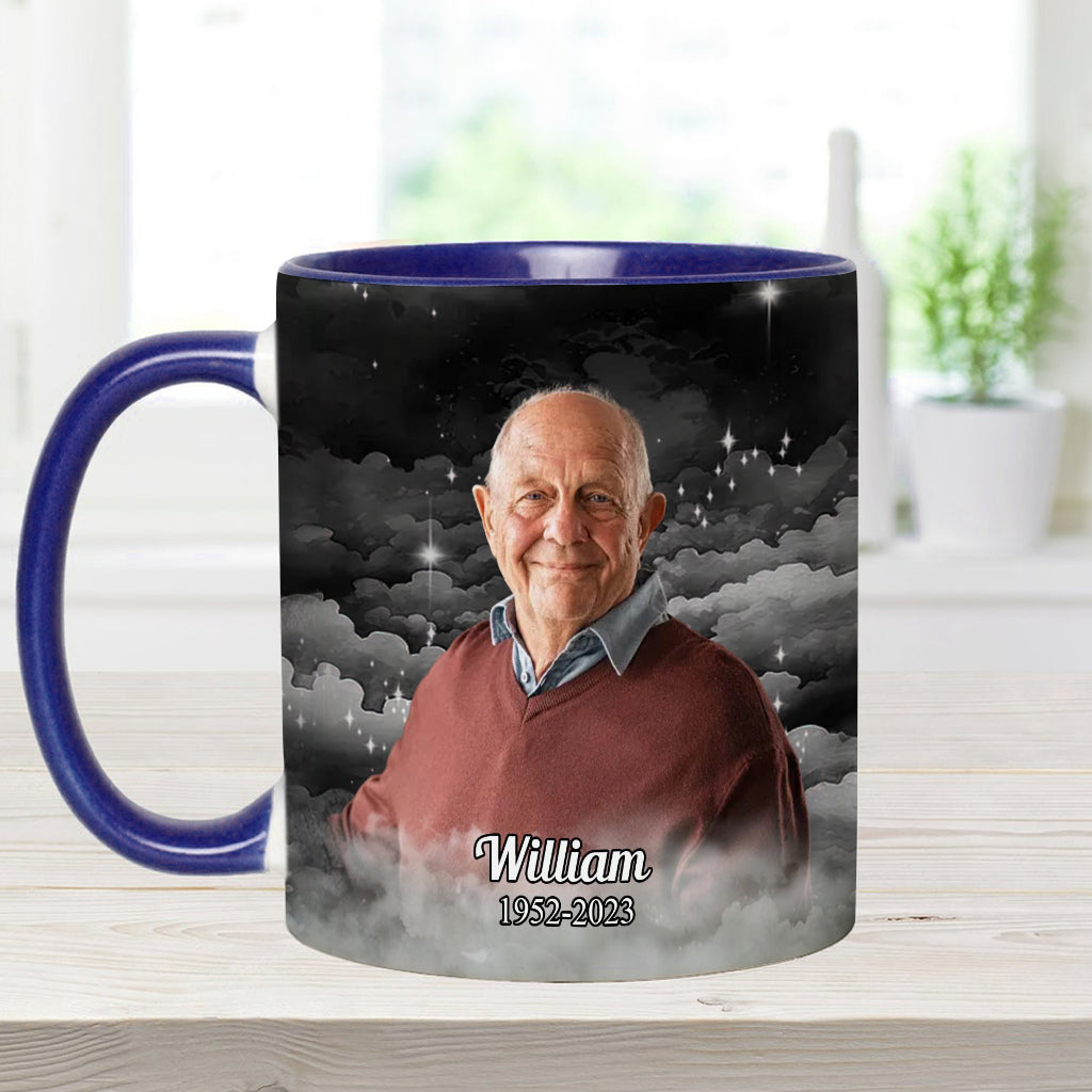 My First Thought In The Morning Is Always You - Personalized Memorial Accent Mug