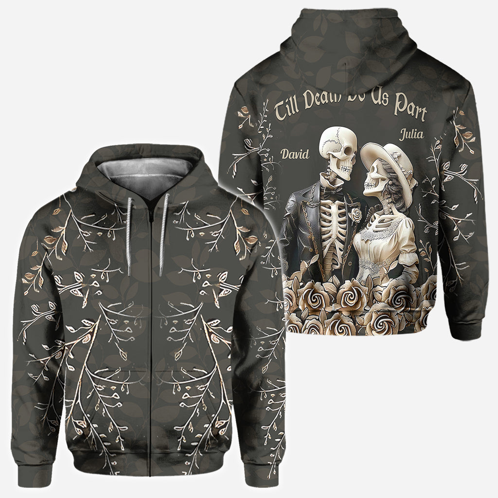 Jusqu'à ce que la mort nous sépare - T-shirt personnalisé pour couple