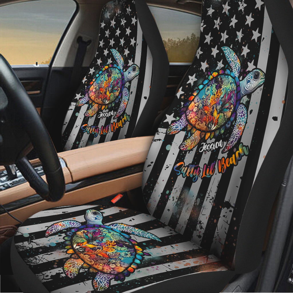 Salty Lil' Beach - Personalized Turtle Seat Covers