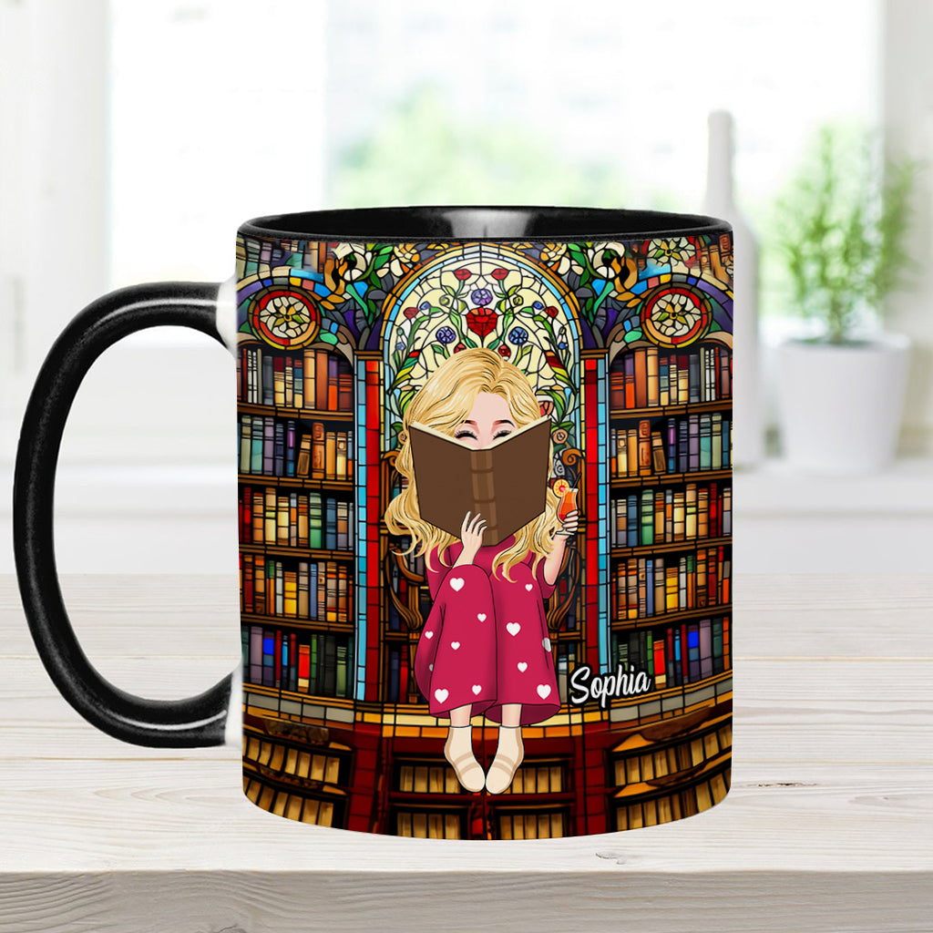 Mug personnalisé « Juste une fille qui aime les livres »