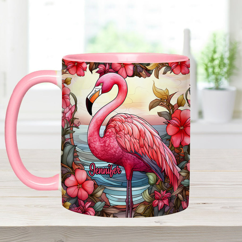 Mug personnalisé « J’adore les flamants roses »