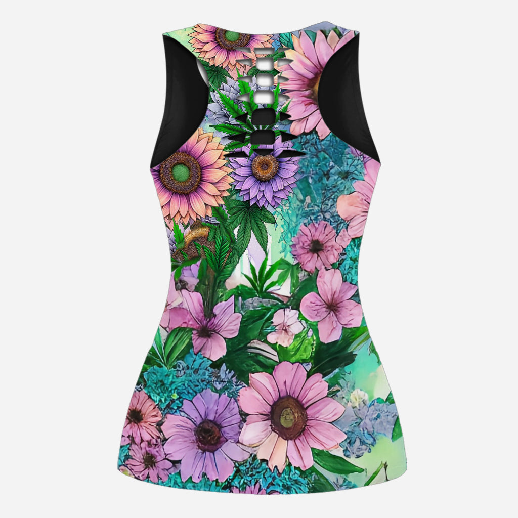 Cannabitch - Débardeur et short femme Weed Hollow personnalisés