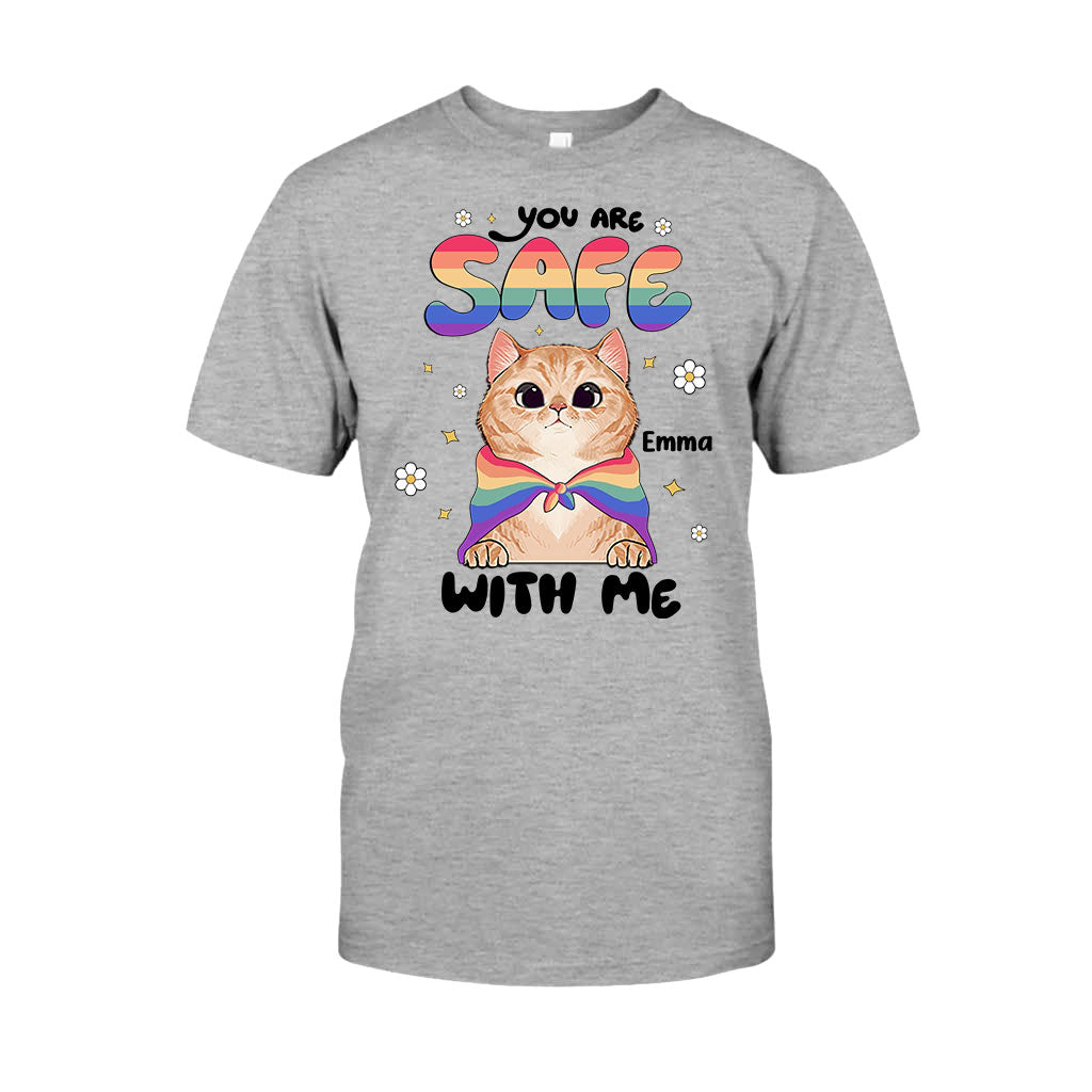 Tu es en sécurité - T-shirt et sweat à capuche personnalisés de soutien LGBT
