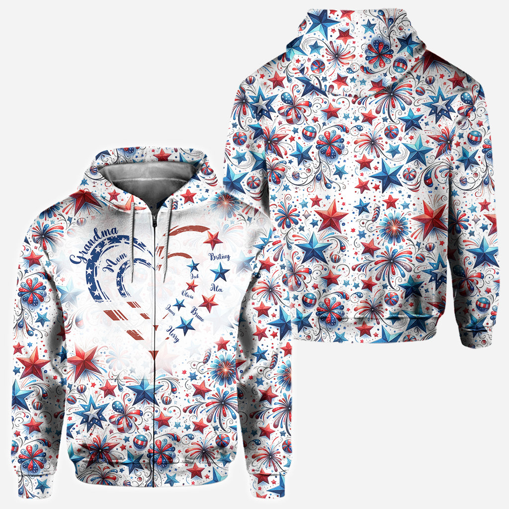 T-shirt personnalisé « Grand-mère américaine »