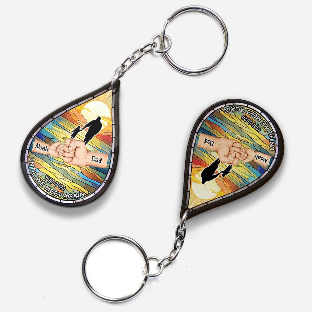 Porte-clés commémoratif personnalisé « Jusqu'à ce que nous nous revoyions »