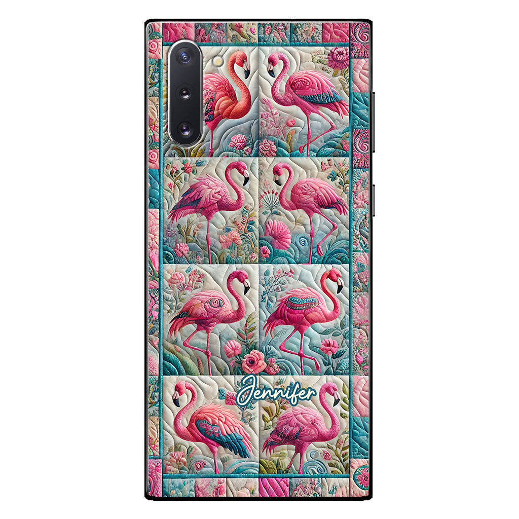 Coque de téléphone flamant rose vintage personnalisée