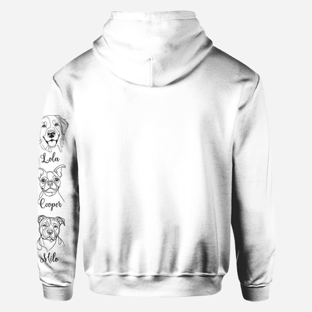 Maman de chien - T-shirt personnalisé intégral pour chien