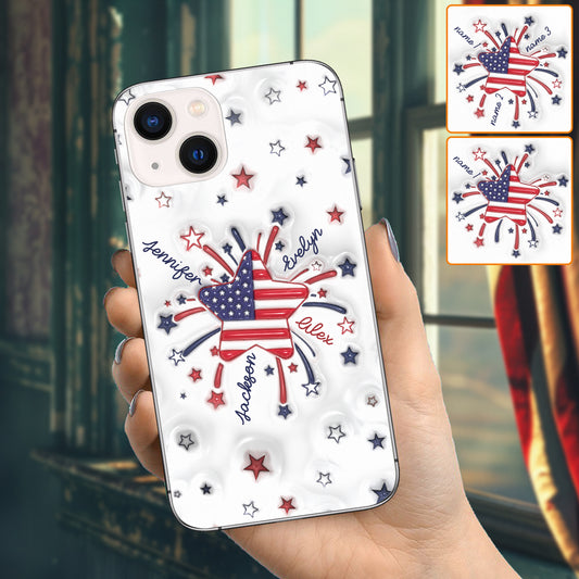 Coque de téléphone personnalisée « Petite étoile de grand-mère » pour le 4 juillet