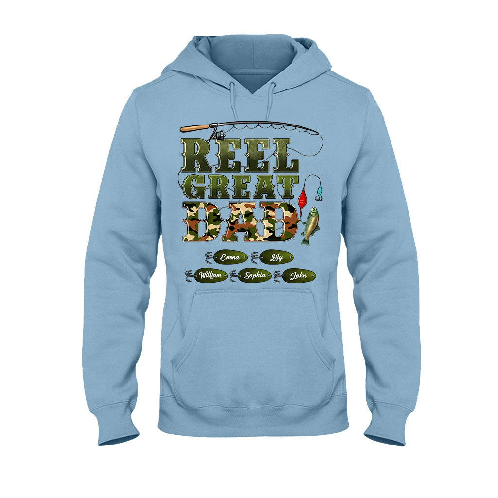 T-shirt et sweat à capuche personnalisés Western Reel Great Dad Camouflage - T-shirt et sweat à capuche pour papa