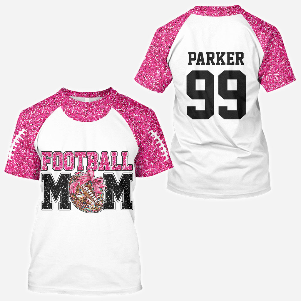 Football Mom Croquette - Personalized Football All Over Shirt