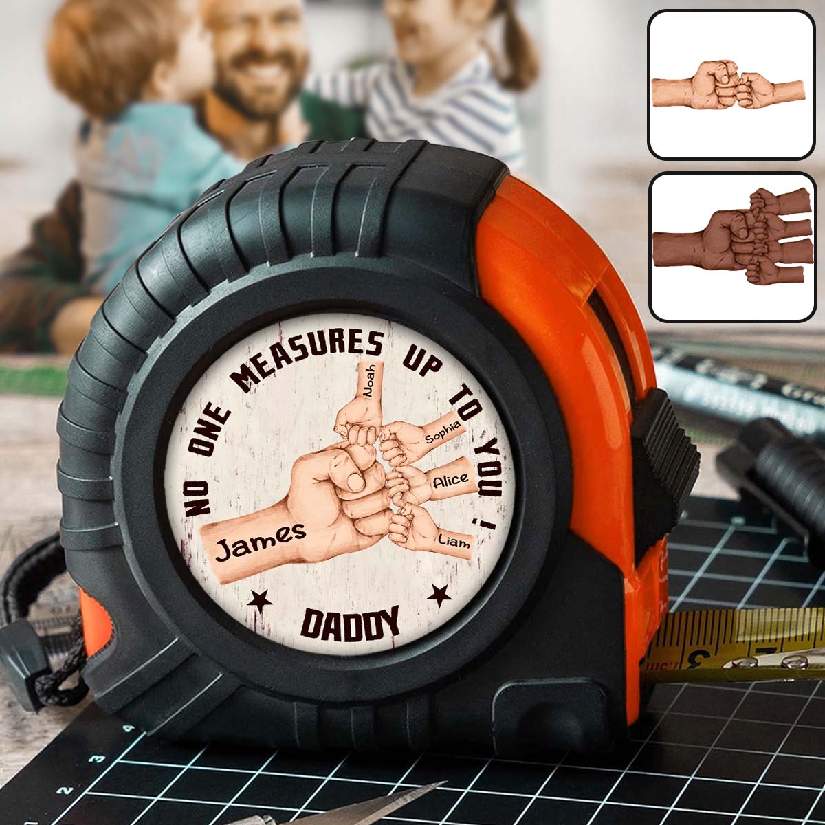 Personne ne peut t'égaler, Papa ! – Mètre ruban personnalisé pour papa