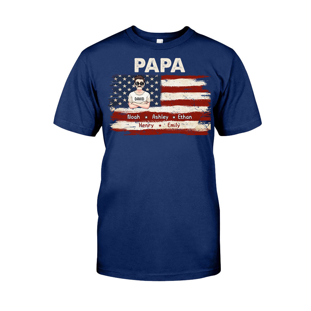 La vie de papa pour le 4 juillet - T-shirt et sweat à capuche personnalisés pour papa