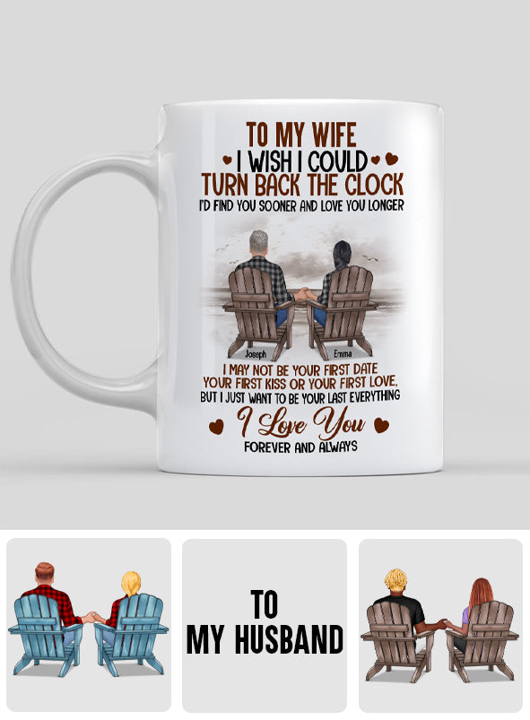 Mug personnalisé pour couple : Si seulement je pouvais remonter le temps !