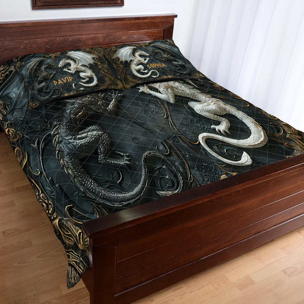 Love Dragons - Personalized Dragon Quilt Set