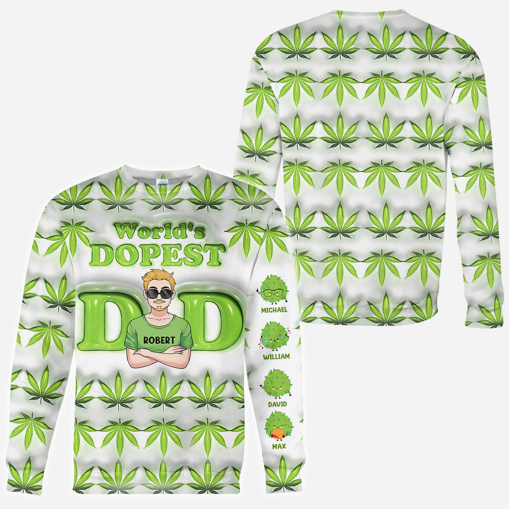 Le papa le plus cool du monde - T-shirt personnalisé pour papa