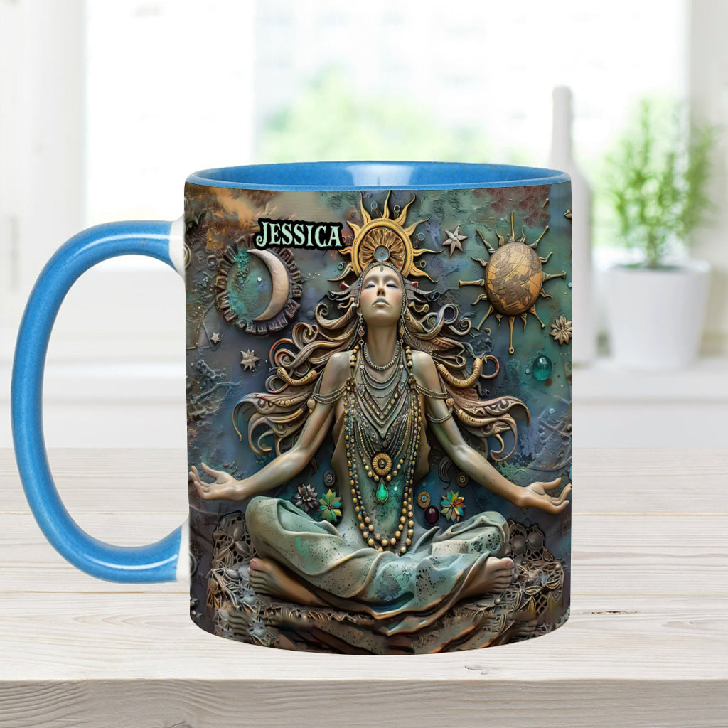 Perdez la tête, retrouvez votre âme - Mug personnalisé Yoga Accent Mug