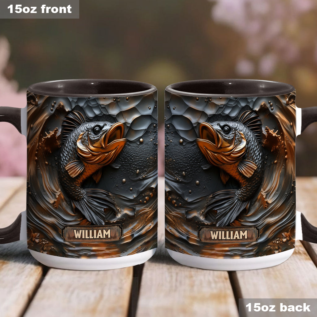 Fishing Lover - Personalized Fishing Accent Mug