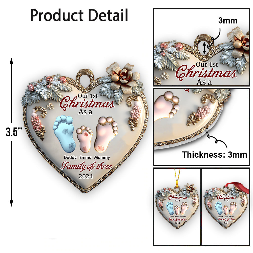 Notre premier Noël ensemble - Ornement familial personnalisé