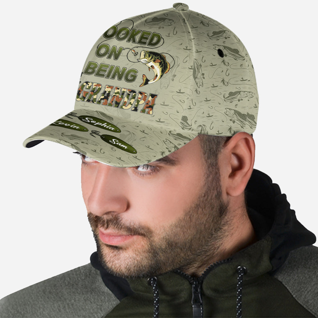 Accro à être papa/grand-père... - Casquette de pêche classique personnalisée