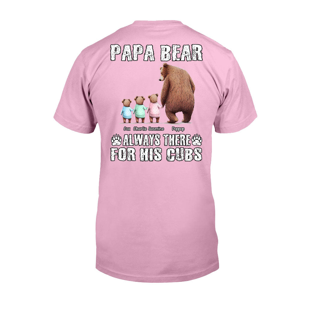 Papa Ours Toujours Présent pour Ses Petits - T-shirt et Sweat à capuche personnalisés pour papa