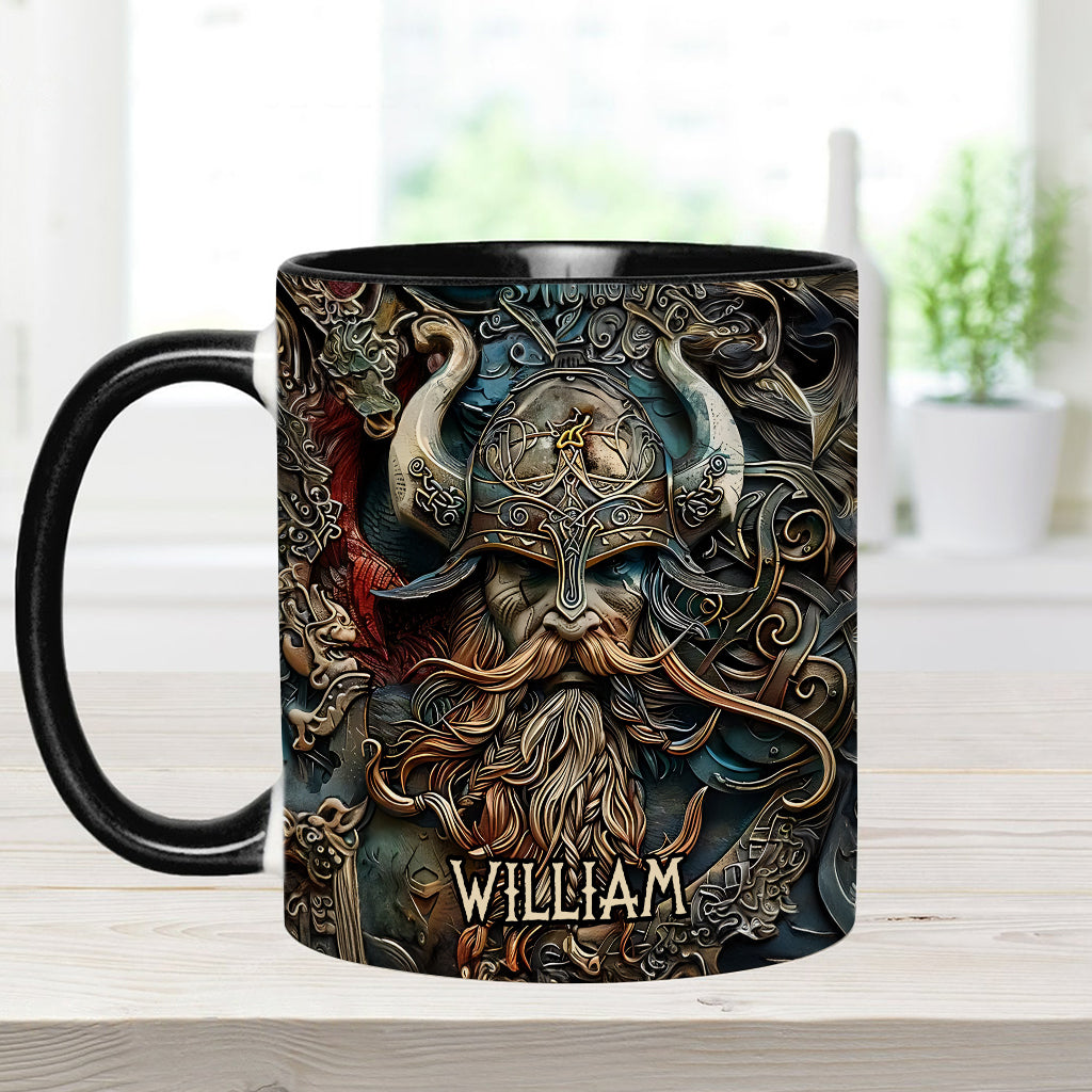 Mug personnalisé « Héros Viking Vintage » - Mug Viking à l'accent viking