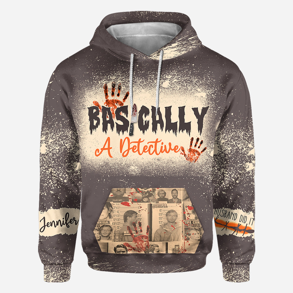 T-shirt personnalisé intégral « En gros, un détective »
