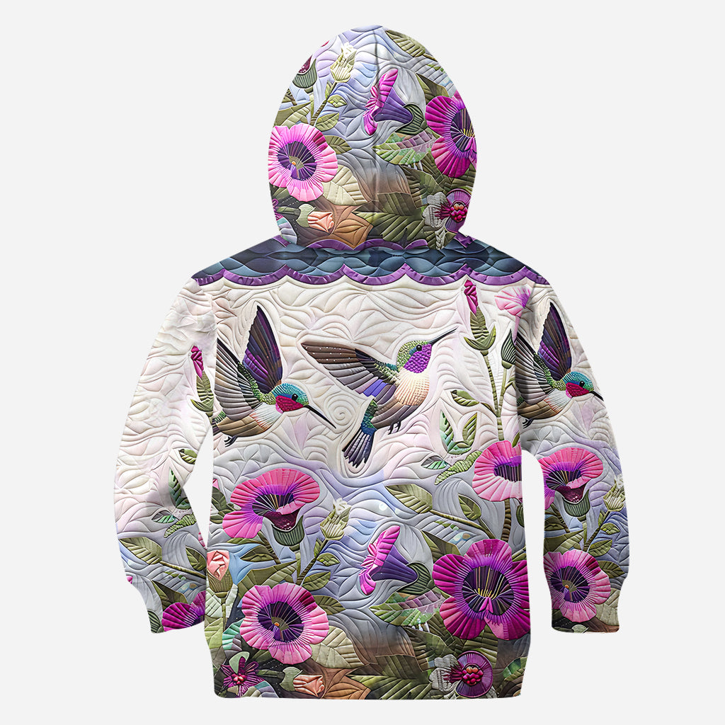 Magnifique colibri - Sweat à capuche et legging personnalisés colibri