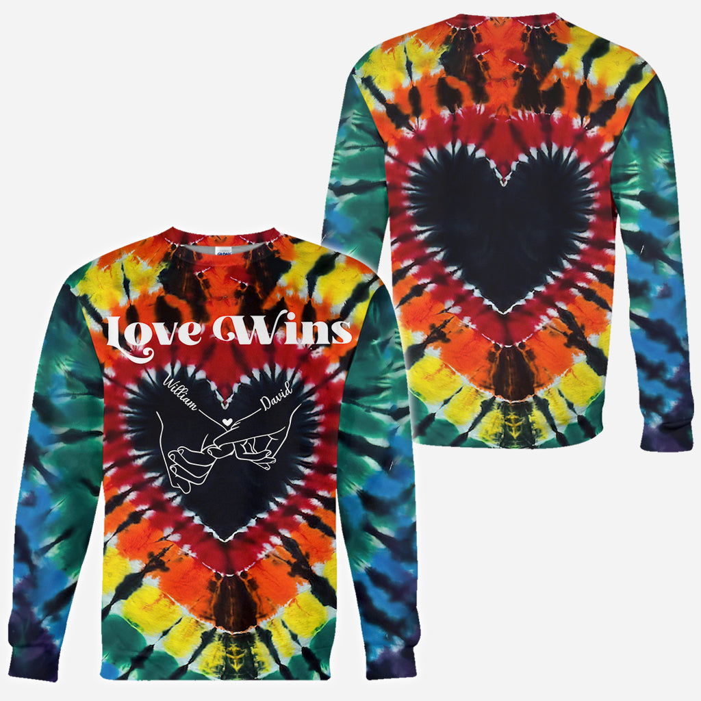 L'amour triomphe - T-shirt personnalisé de soutien LGBT