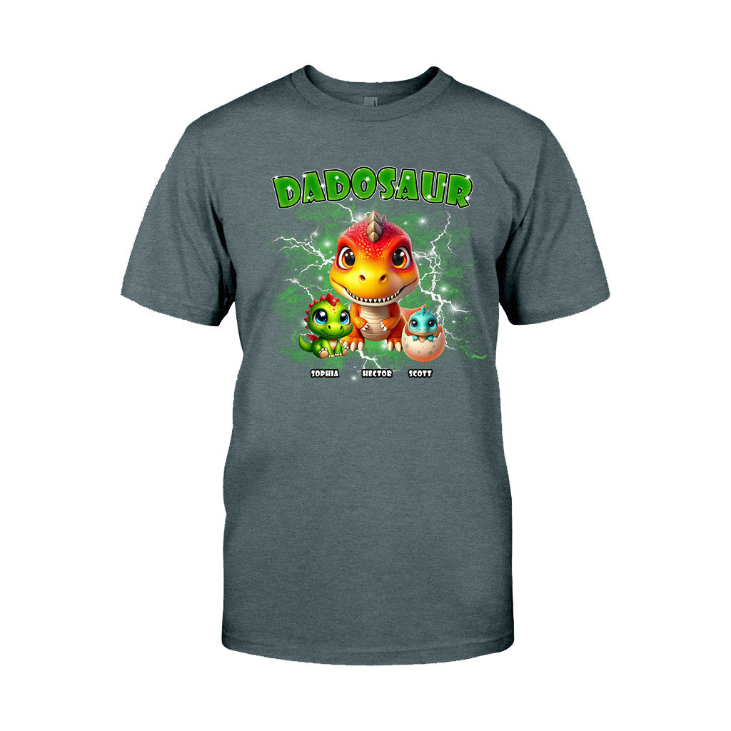 T-shirt et sweat à capuche Dadosaur Thunder Bootleg personnalisés pour papa