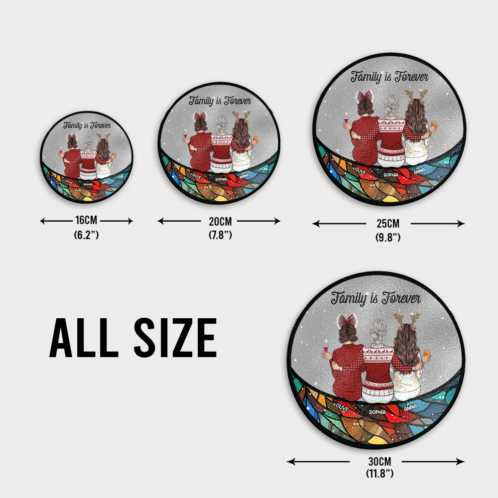 The Bond Between Family - Personalized Family Stained Glass Suncatcher