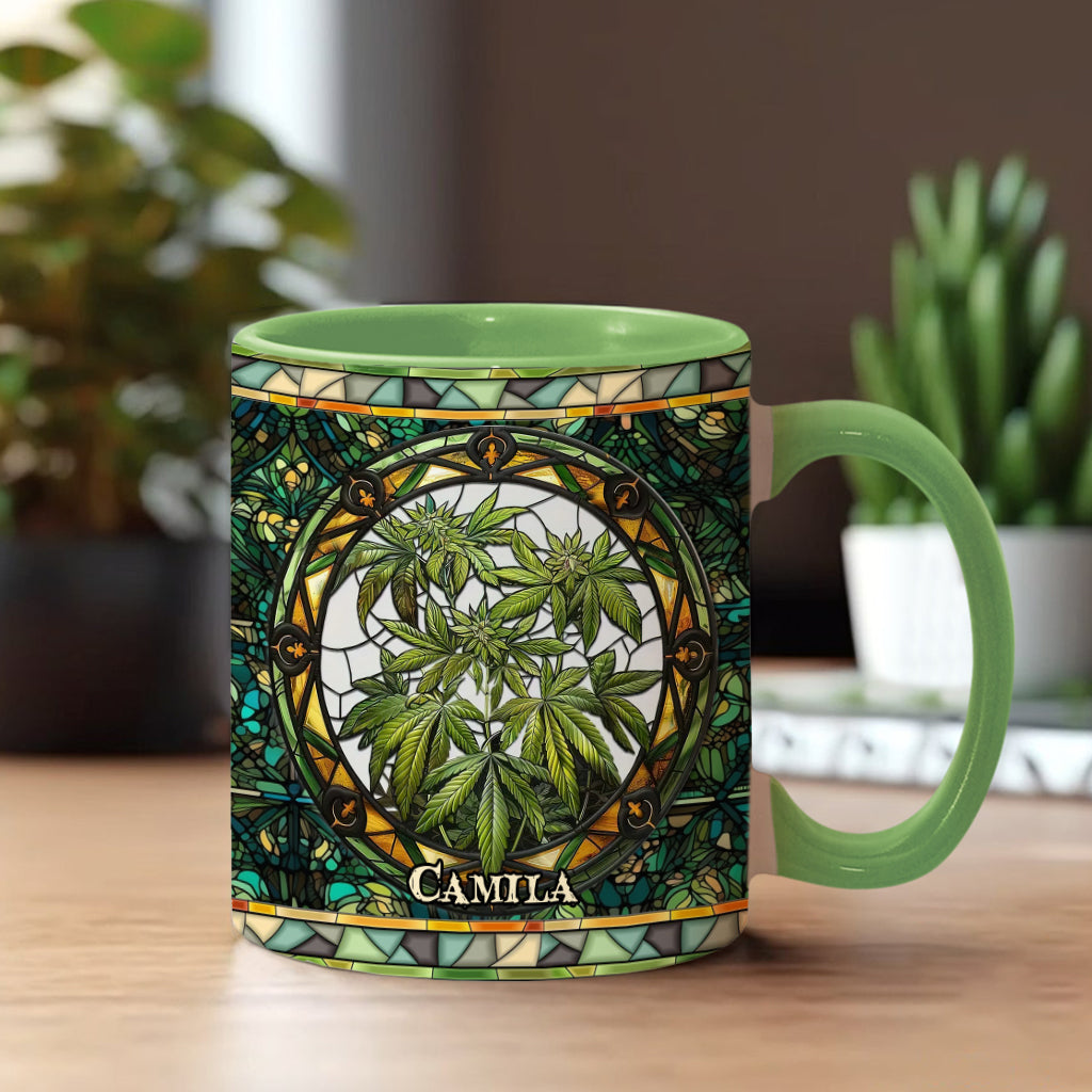 Mug personnalisé « C'est 420 quelque part » avec une touche cannabis