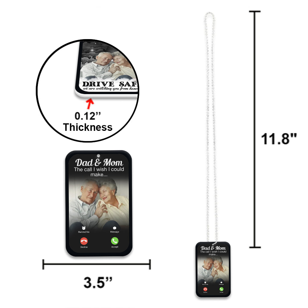 Conduisez prudemment, nous vous surveillons du ciel - Ornement de voiture commémoratif personnalisé