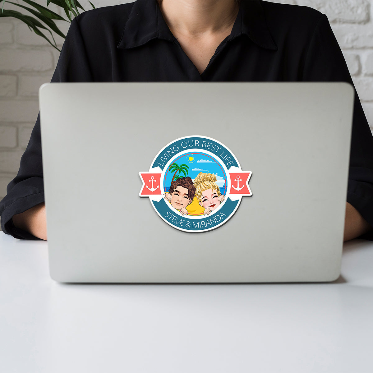 Couple de croisiéristes pour la vie - Aimant de croisière personnalisé