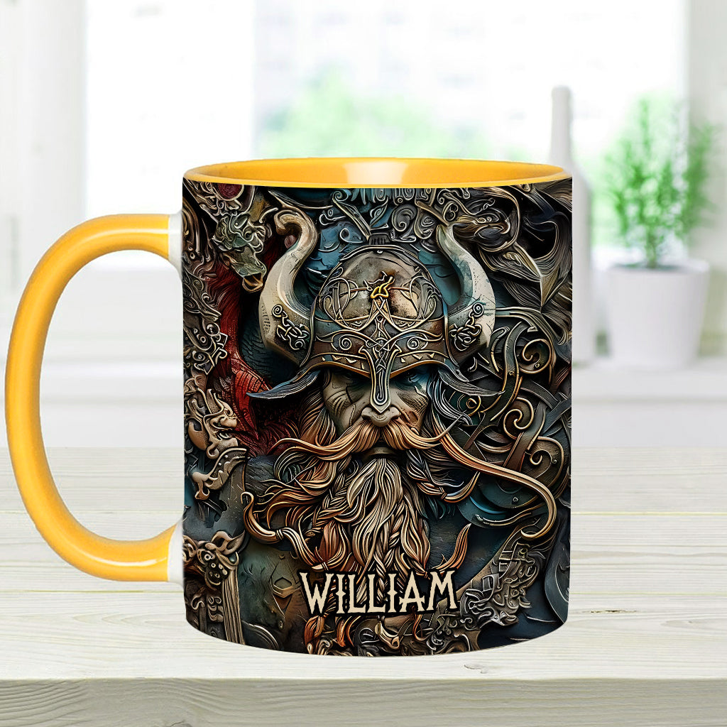 Mug personnalisé « Héros Viking Vintage » - Mug Viking à l'accent viking