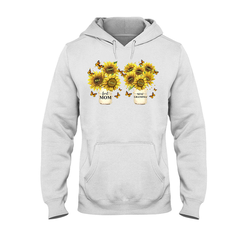 D'abord maman, maintenant grand-mère - T-shirt et sweat à capuche personnalisés pour grand-mère