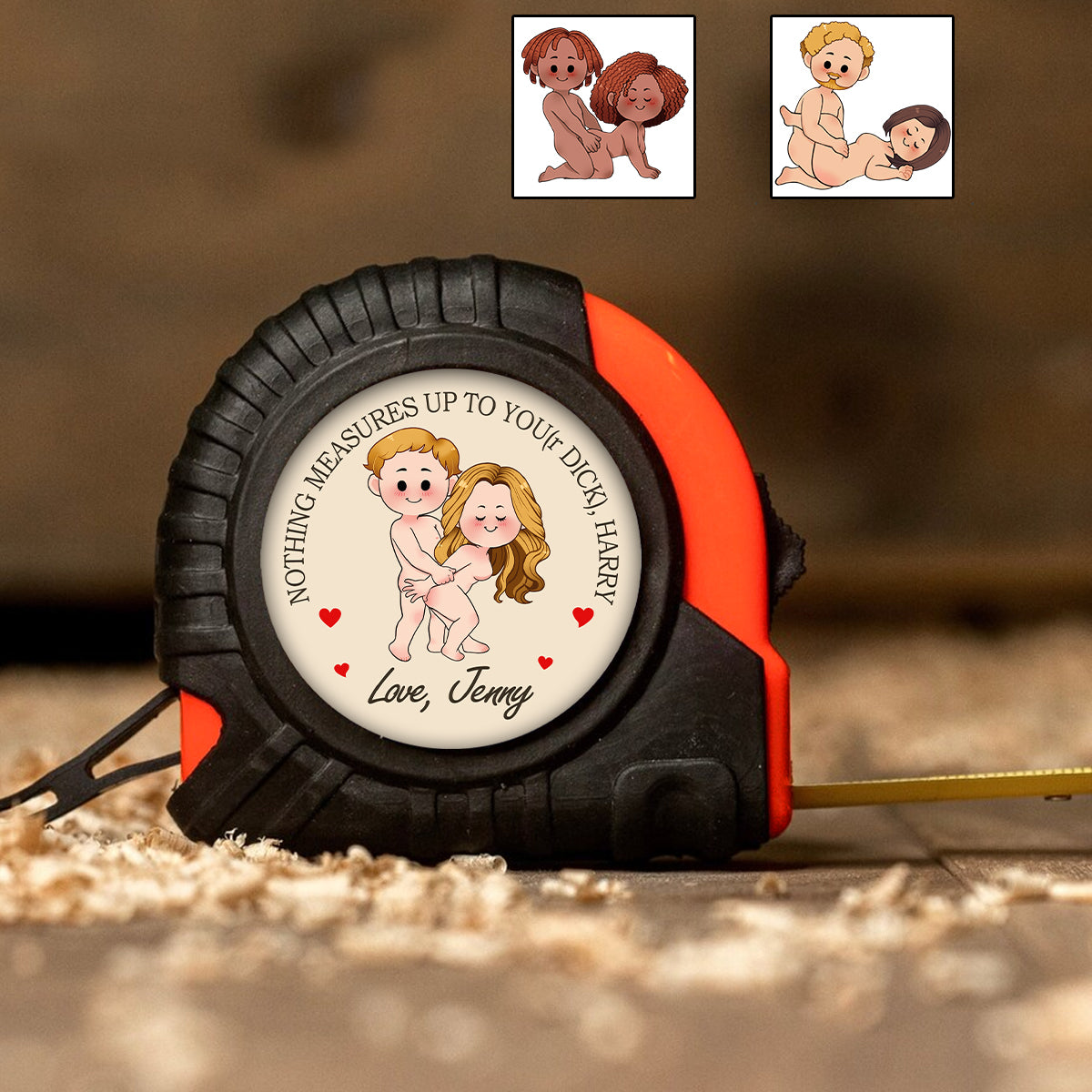 Rien n'égale votre bite ! – Mètre ruban personnalisé pour couples