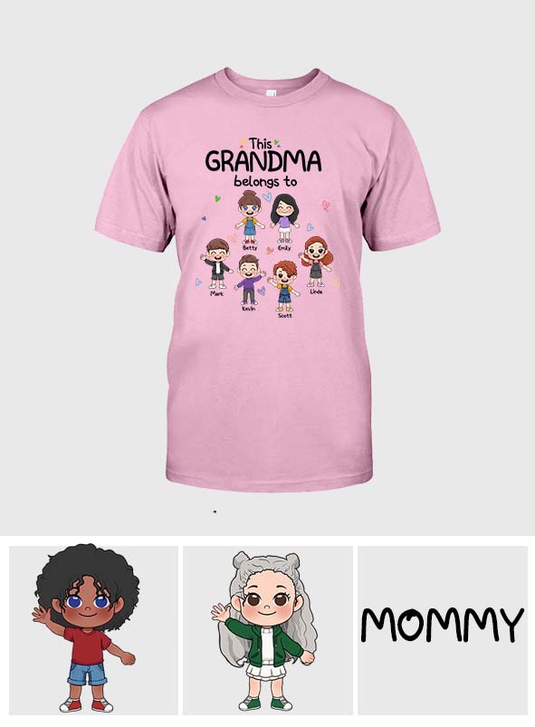 This Grandma Belongs To - Personalized Grandma T-shirt And Hoodie