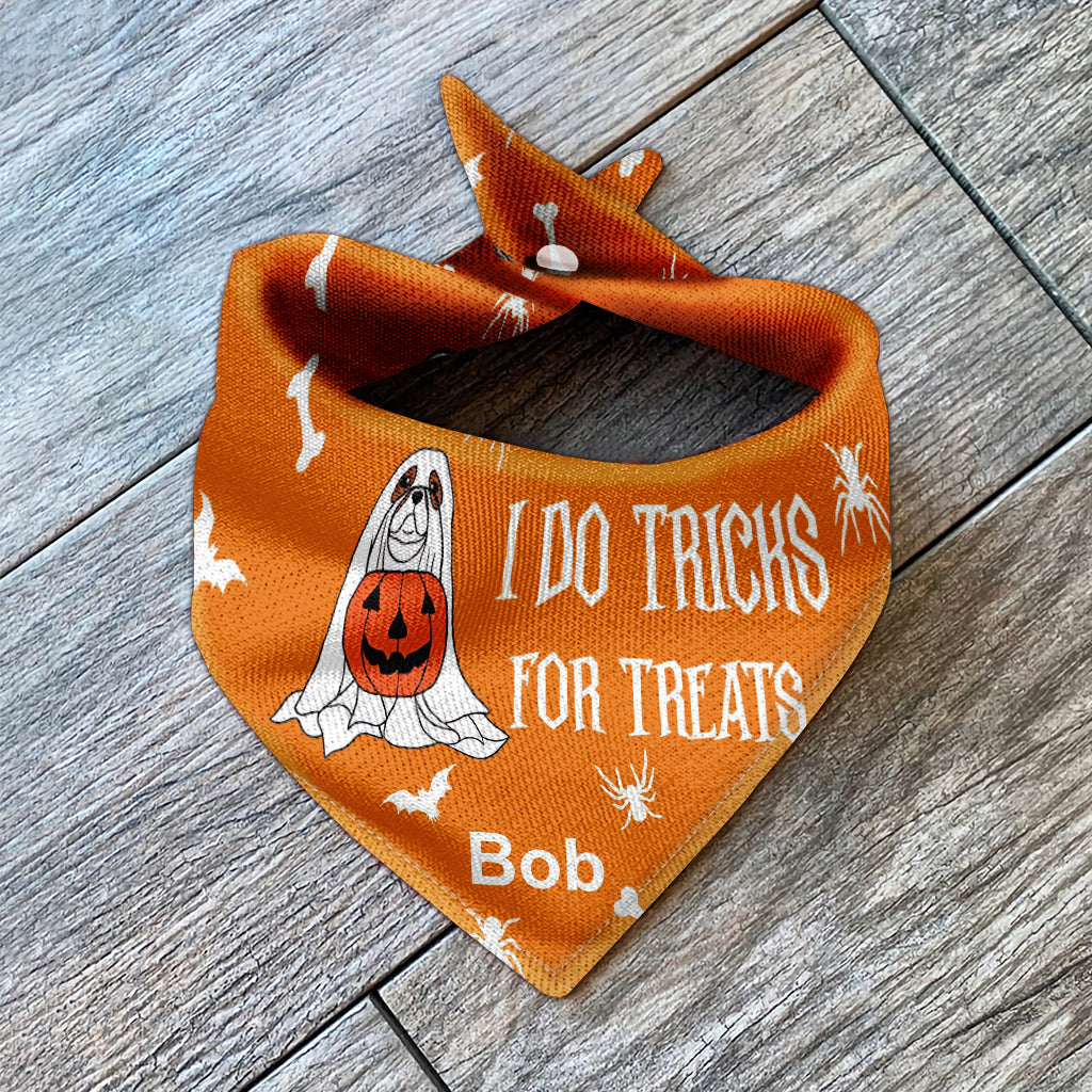 Je fais des tours pour avoir des friandises - Bandana personnalisé pour chien
